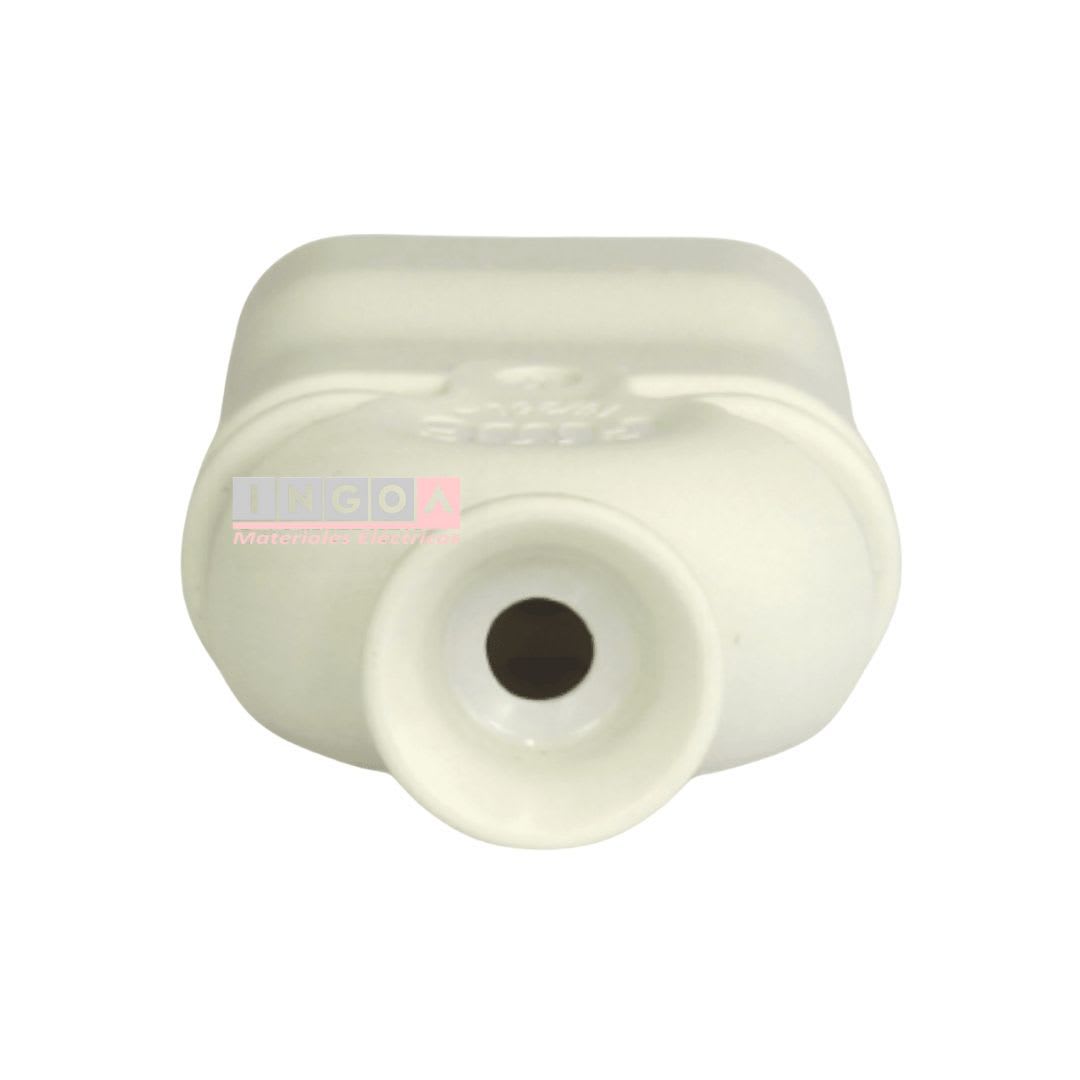 Enchufe Hembra Volante 2P+T 10/16A 250V Dom. Blanco - Fanton4