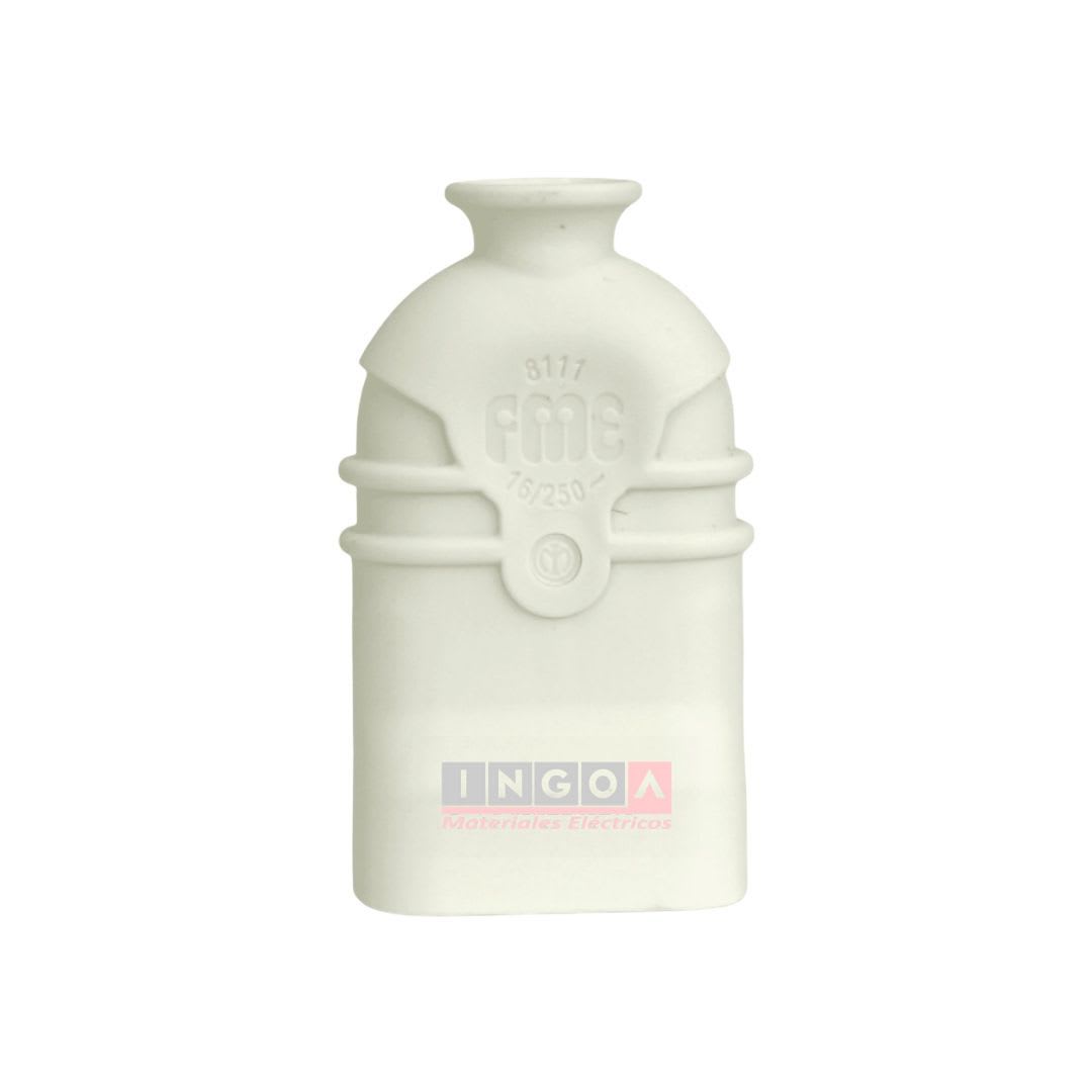 Enchufe Hembra Volante 2P+T 10/16A 250V Dom. Blanco - Fanton6