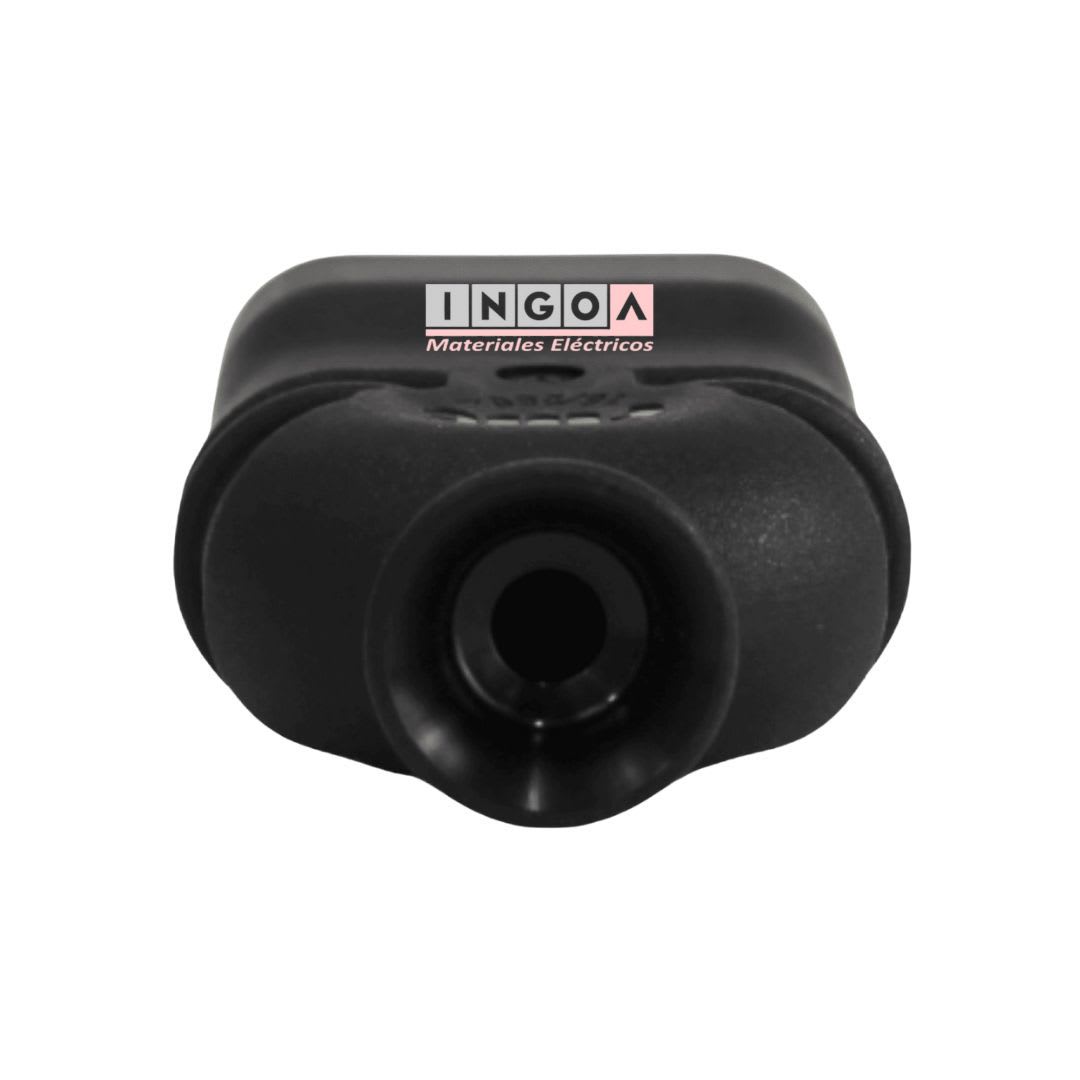 Enchufe Hembra Volante 2P+T 10/16A 250V Dom. Negro - Fanton - Vista 4