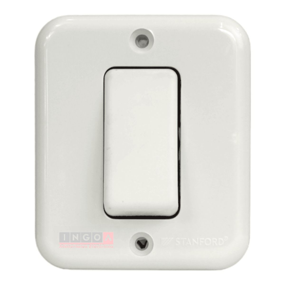 Interruptor Sobrepuesto 9/12 10A Casquete - Stanford2