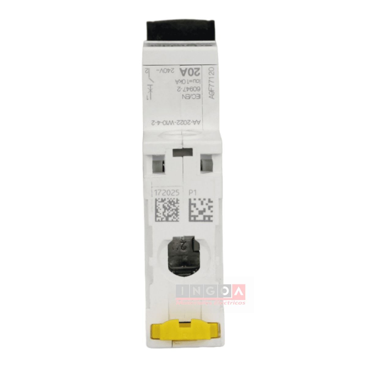 Int. Automatico Schneider IC60N - 1x20A 10KA C Acti9 A9F771205