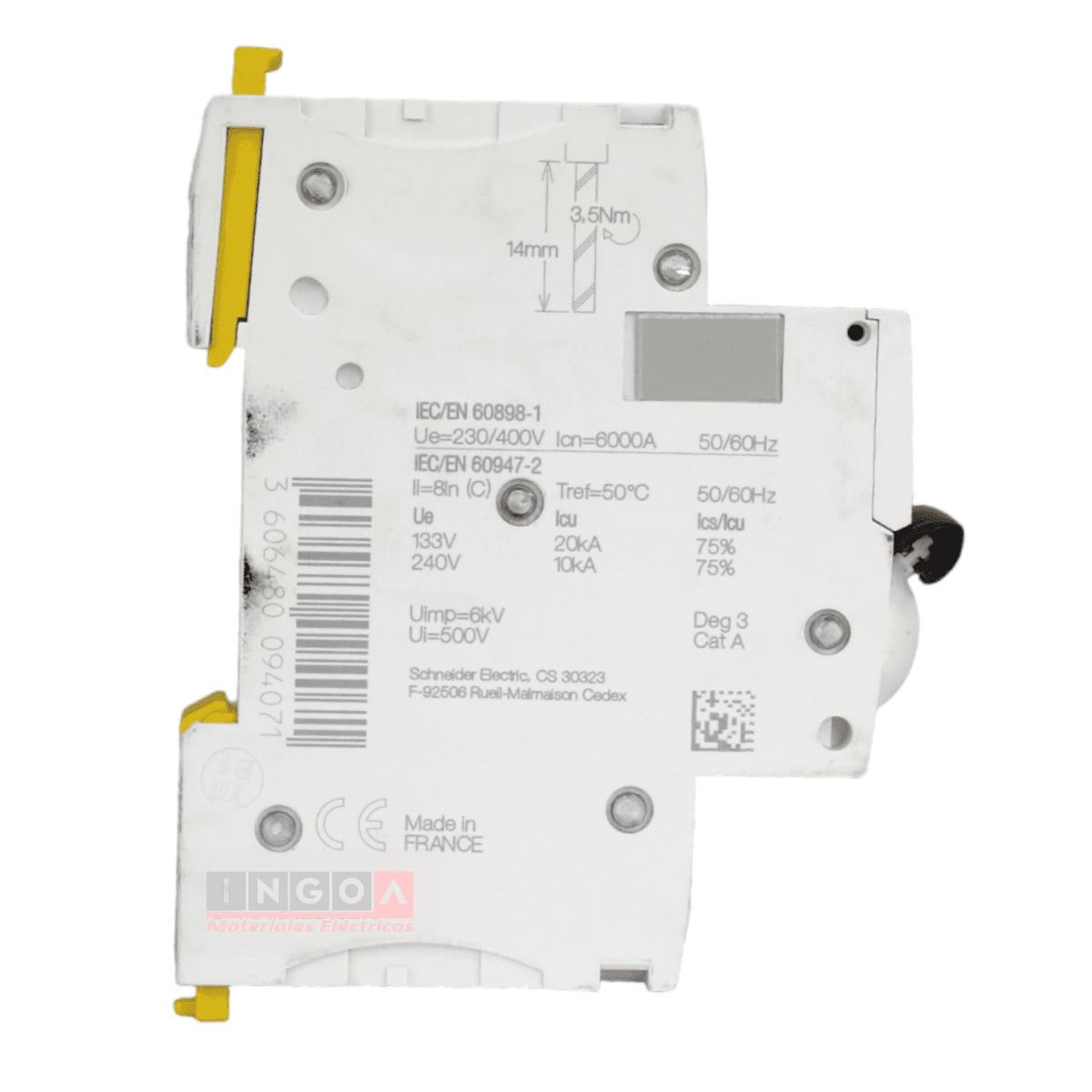 Int. Automatico Schneider IC60N - 1x32A 10KA C Acti9 A9F771323