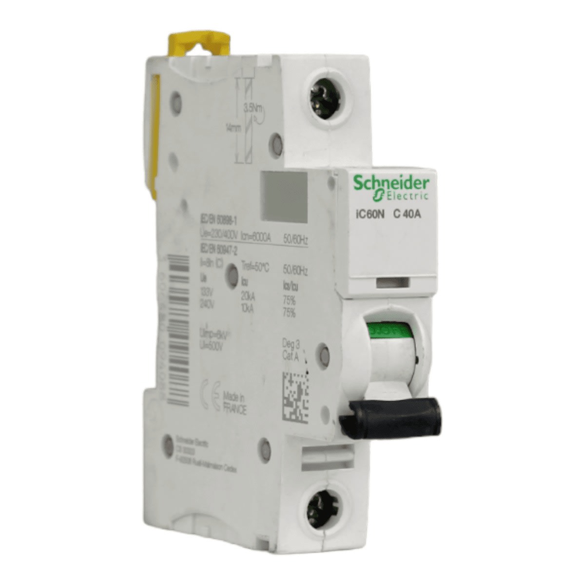 Int. Automatico Schneider IC60N - 1x40A 10KA C Acti9 A9F77140 0