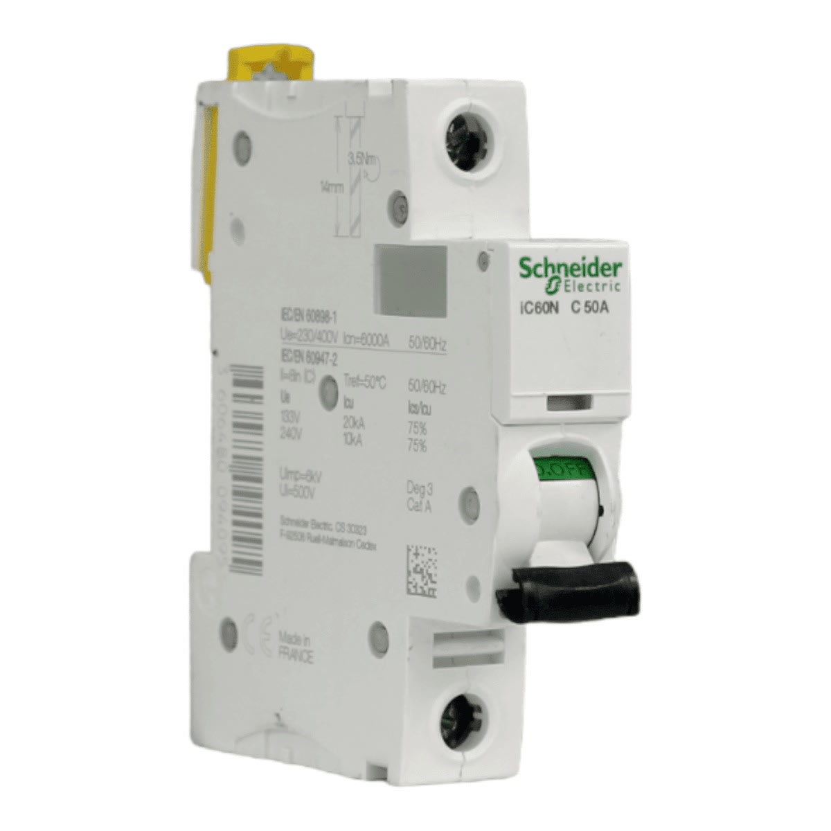 Int. Automatico Schneider IC60N - 1x50A 10KA C Acti9 A9F77150 0
