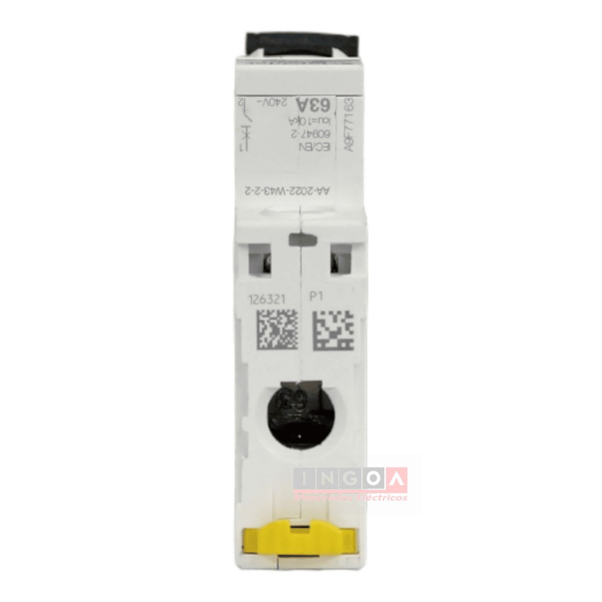 Int. Automatico Schneider IC60N - 1x63A 10KA C Acti9 A9F771637