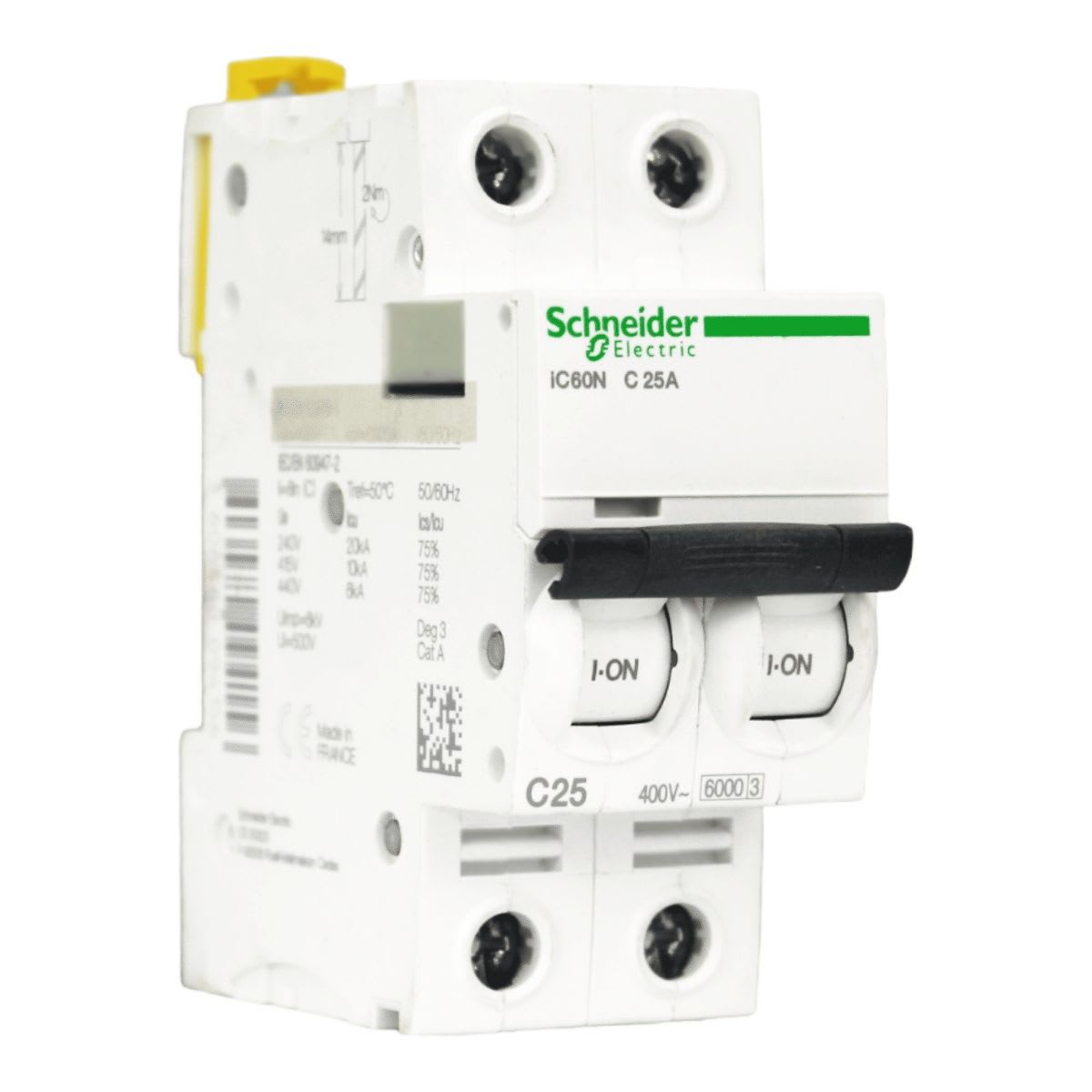 Int. Automatico Schneider IC60N - 2x25A 10KA C Acti9 A9F77225 0