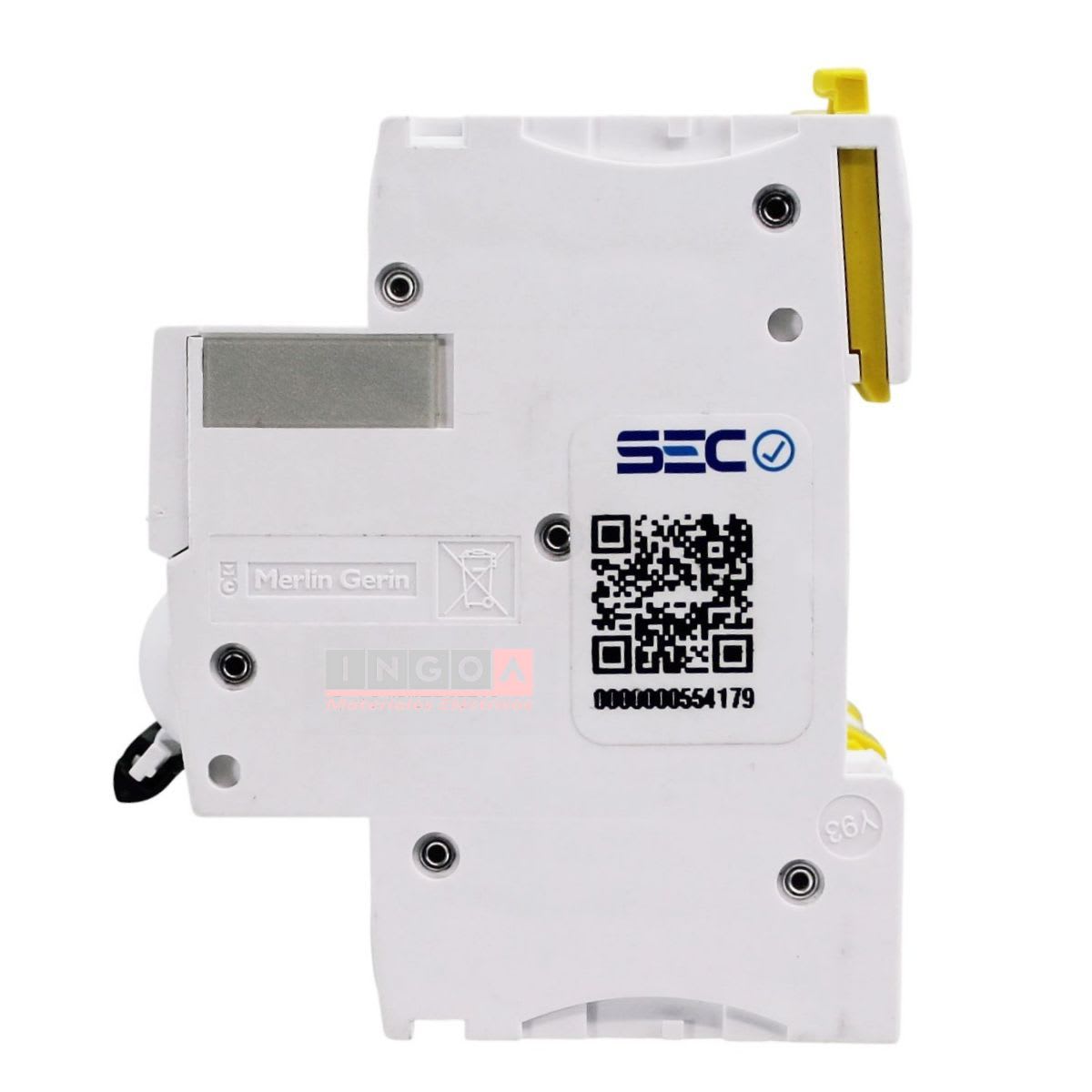 Int. Automatico Schneider IC60N - 4x16A 10KA C Acti9 A9F77416 - Vista 4