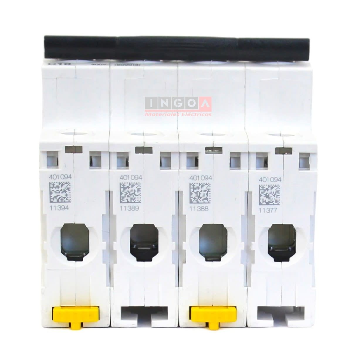 Int. Automatico Schneider IC60N - 4x25A 10KA C Acti9 A9F774255