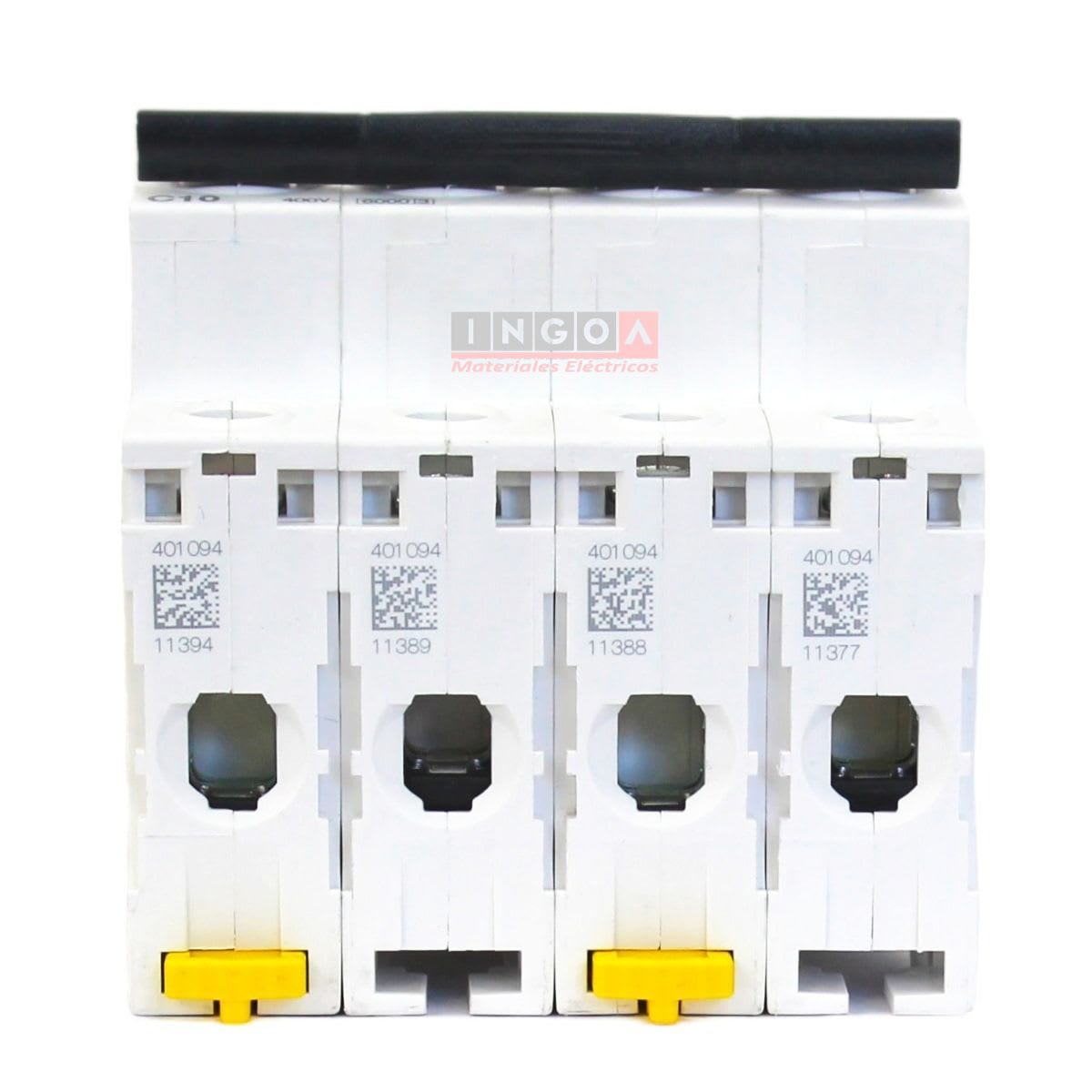 Int. Automatico Schneider IC60N - 4x63A 10KA C Acti9 A9F774635