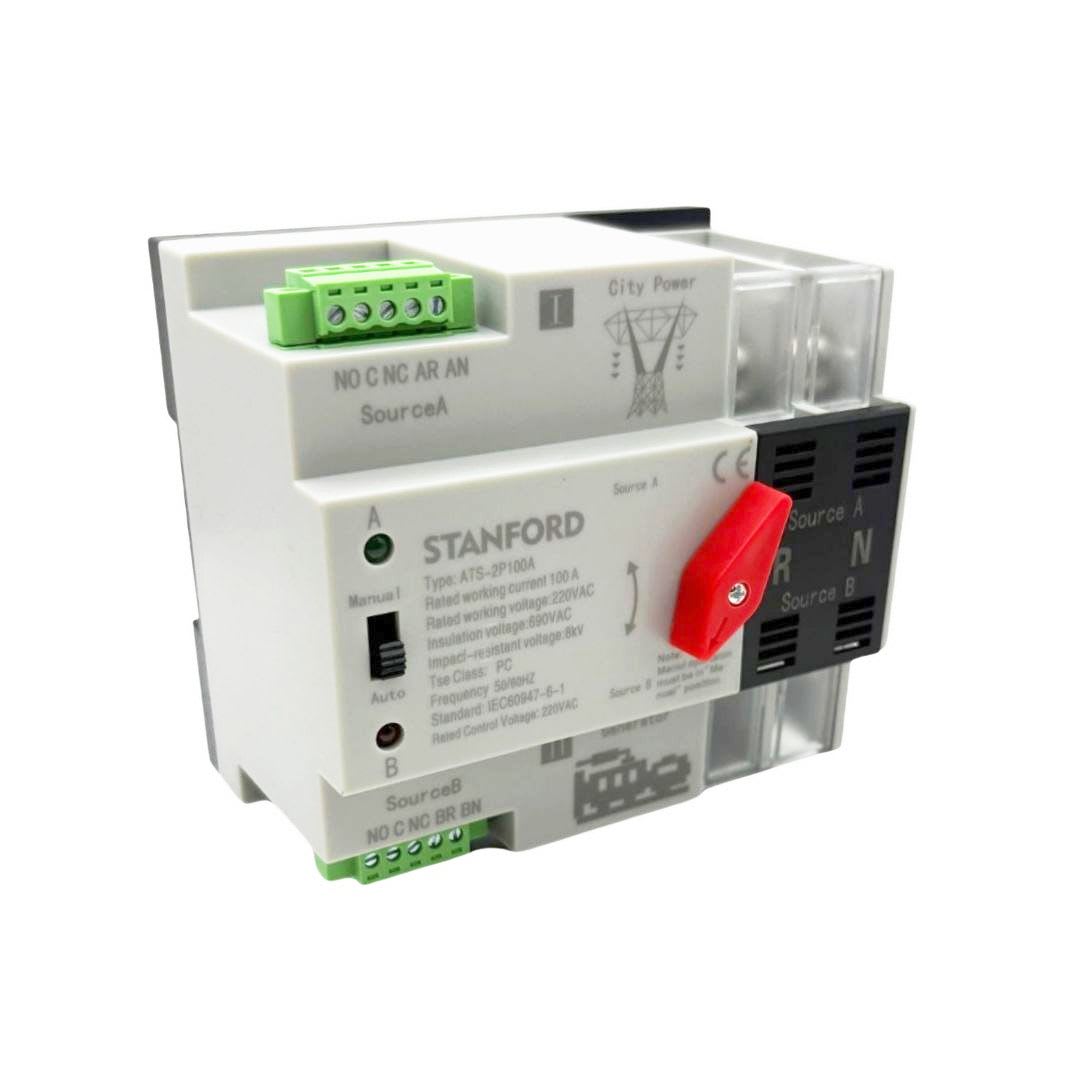 Switch de Transferencia Automatica 2 Polos 100A ATS-2P100 Stanford 0