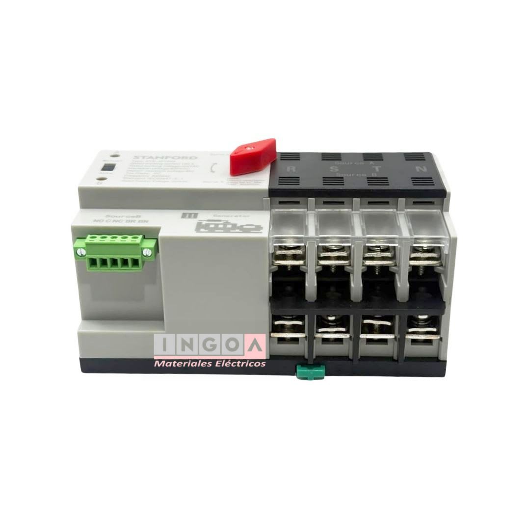 Switch de Transferencia Automatica 4 Polos 100A ATS-4P63 Stanford4
