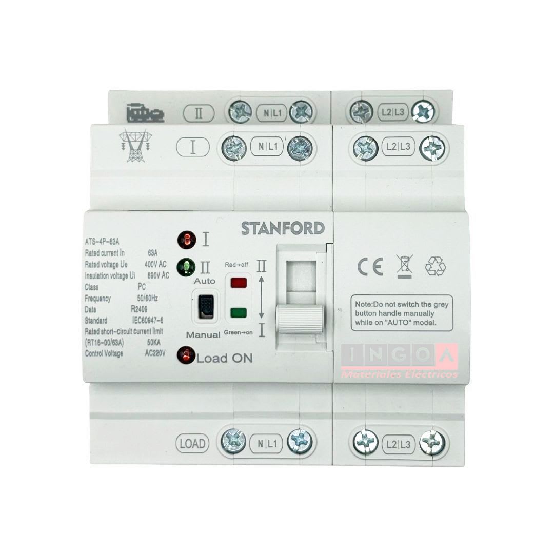Switch de Transferencia Automatica 4 Polos 63A ATS-4P63 Stanford2