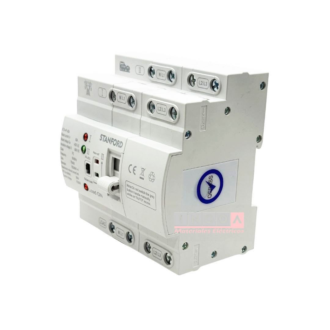 Switch de Transferencia Automatica 4 Polos 63A ATS-4P63 Stanford3