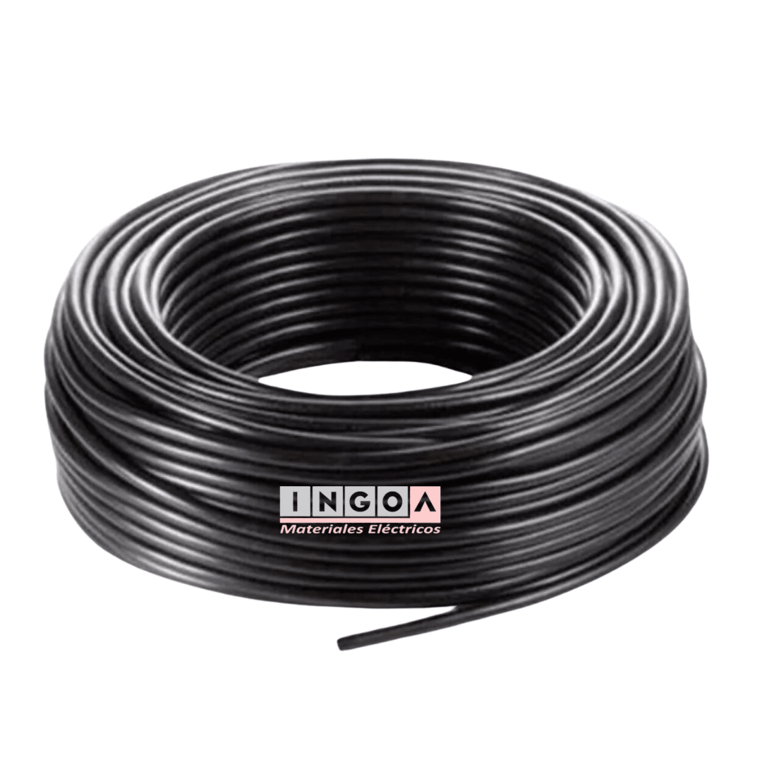 Cable Concentrico 2X4MM2 Negro - Rollo 30mts2