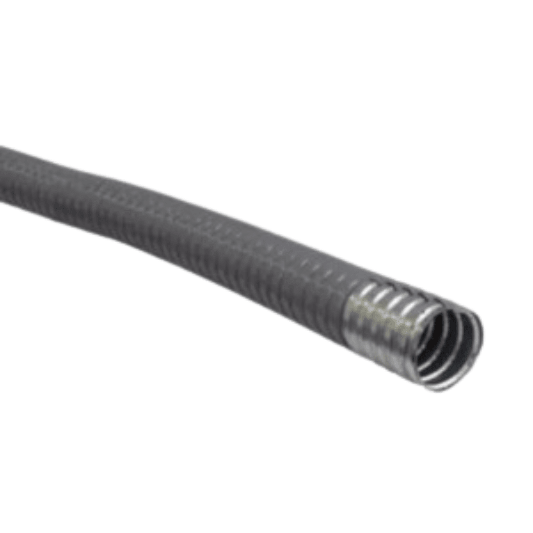 Conduit Flexible Metalico C/PVC Gris 25MM X MT1