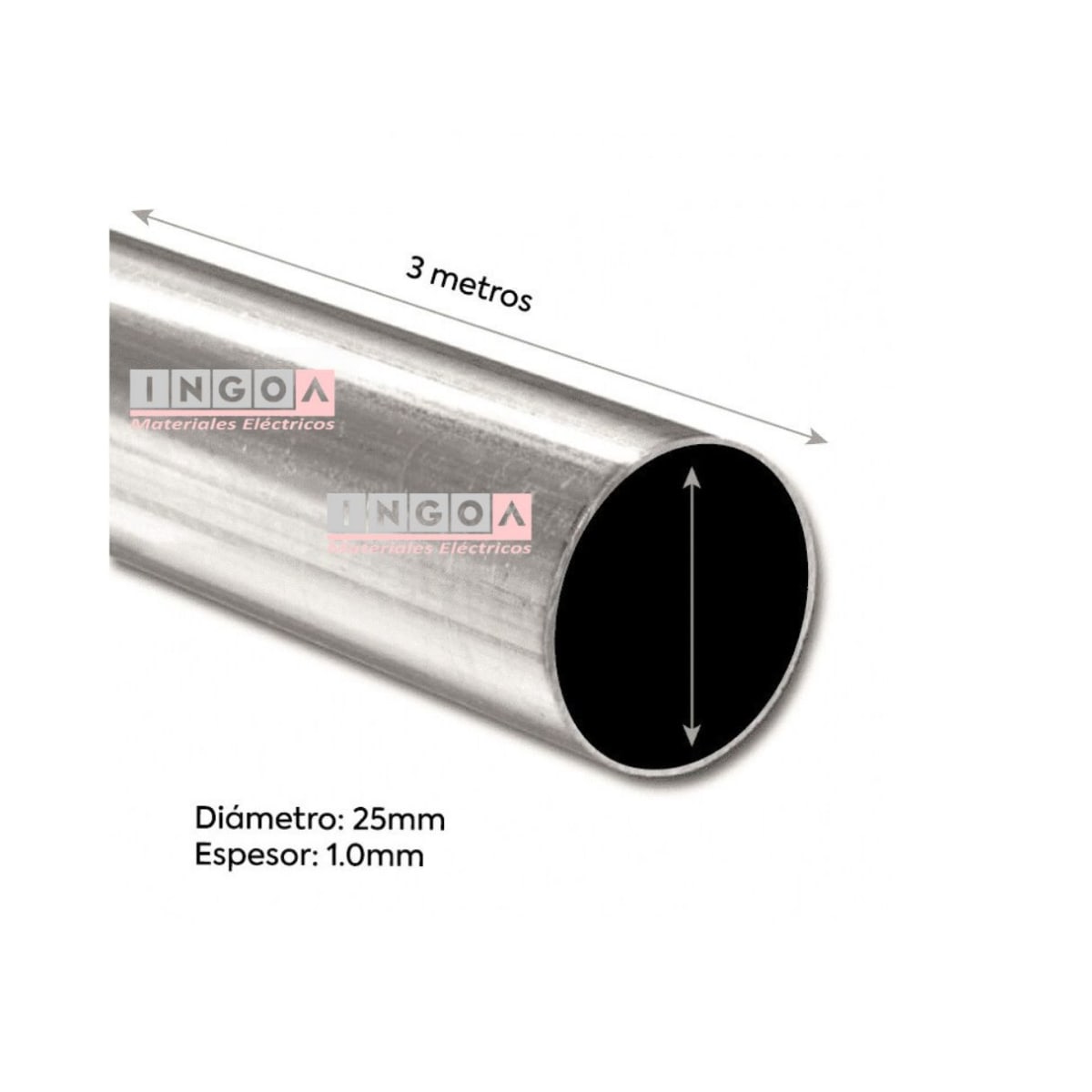 Tuberia EMT 25MM x 3MTS - Vista 2