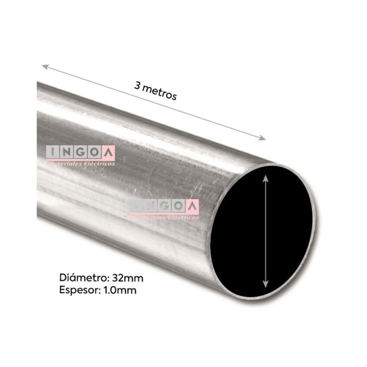 Tuberia EMT 32MM x 3MTS - Vista 2