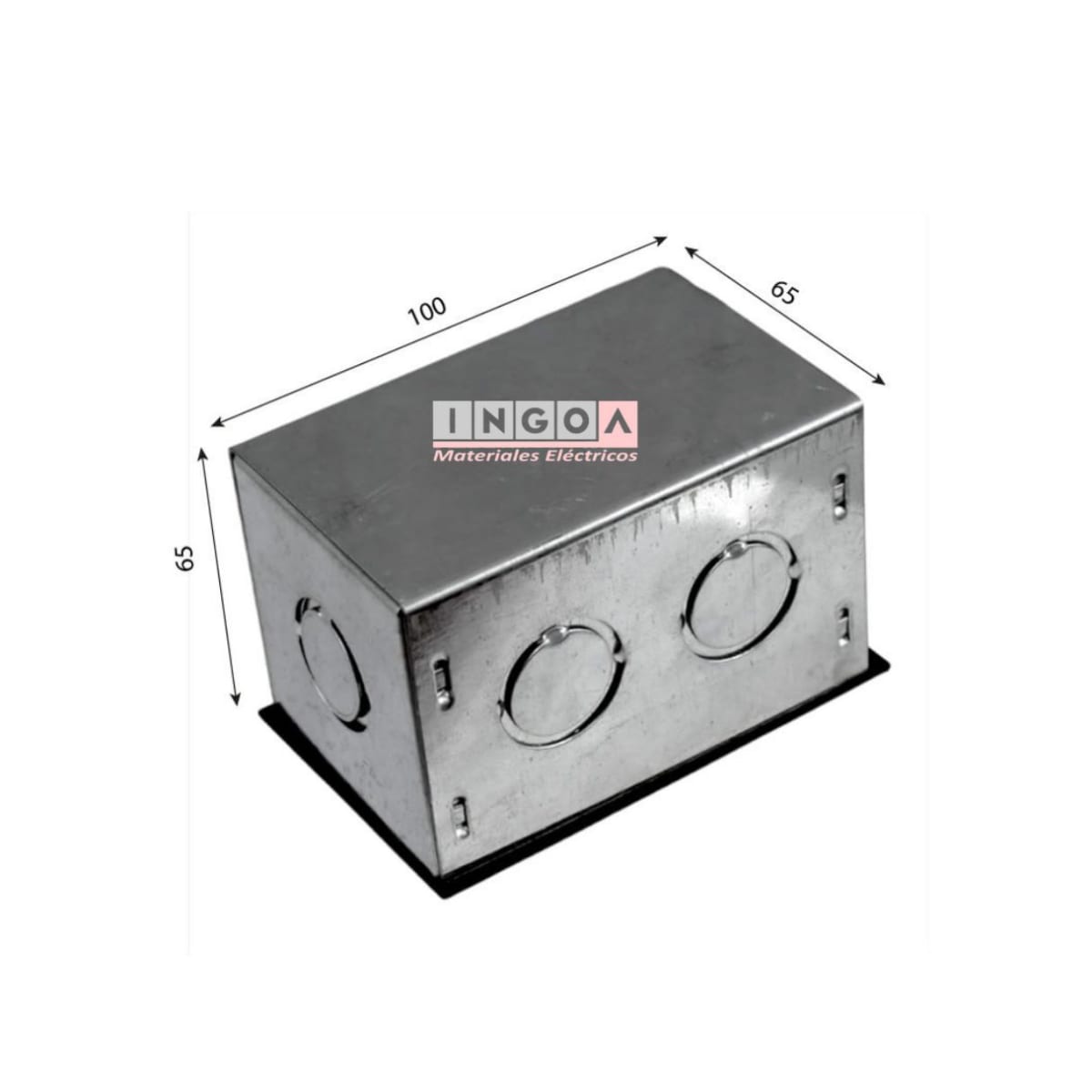 Caja Metalica Pregalvanizada A01 100X65X65MM - Vista 2