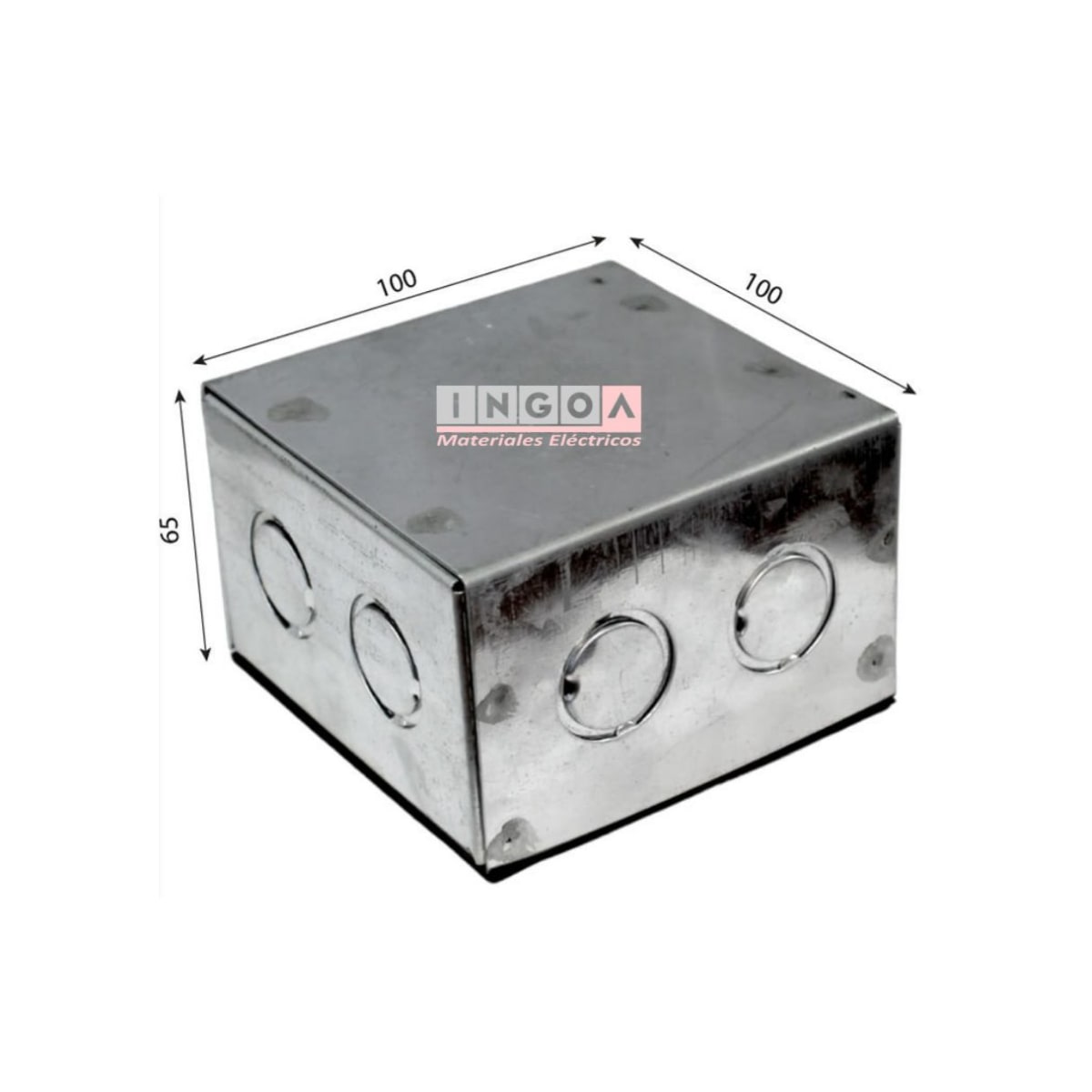 Caja Metalica Pregalvanizada A11 100X100X65MM - Vista 2