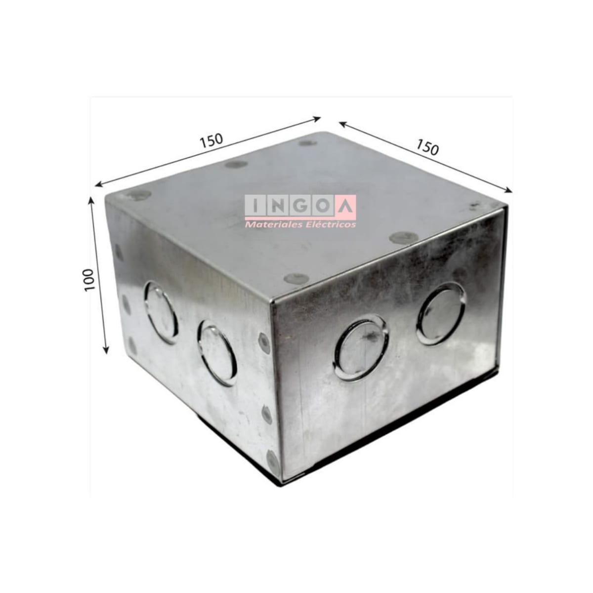 Caja Metalica Pregalvanizada B15 150X150X100MM - Vista 2