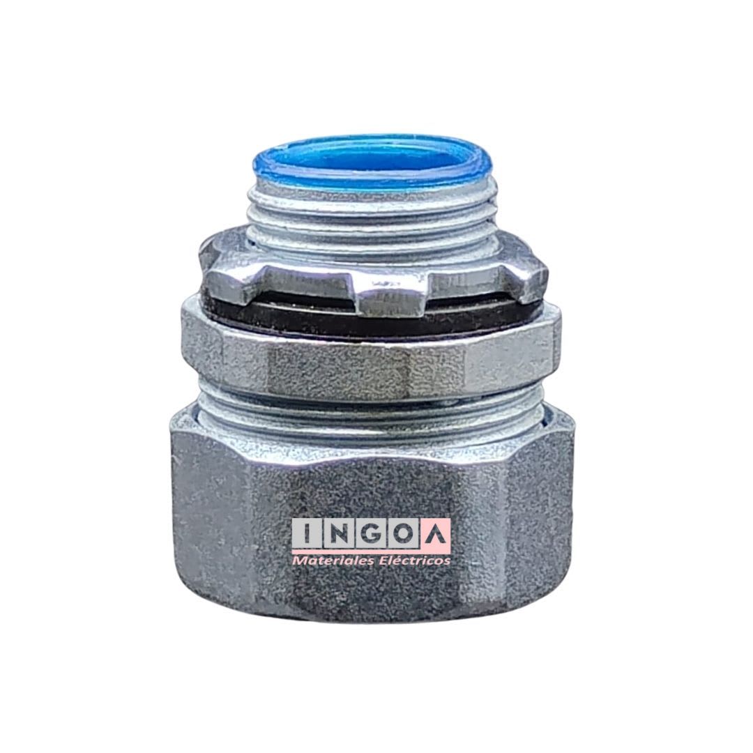 Conector Recto 20MM Para Tubo Flexible 3