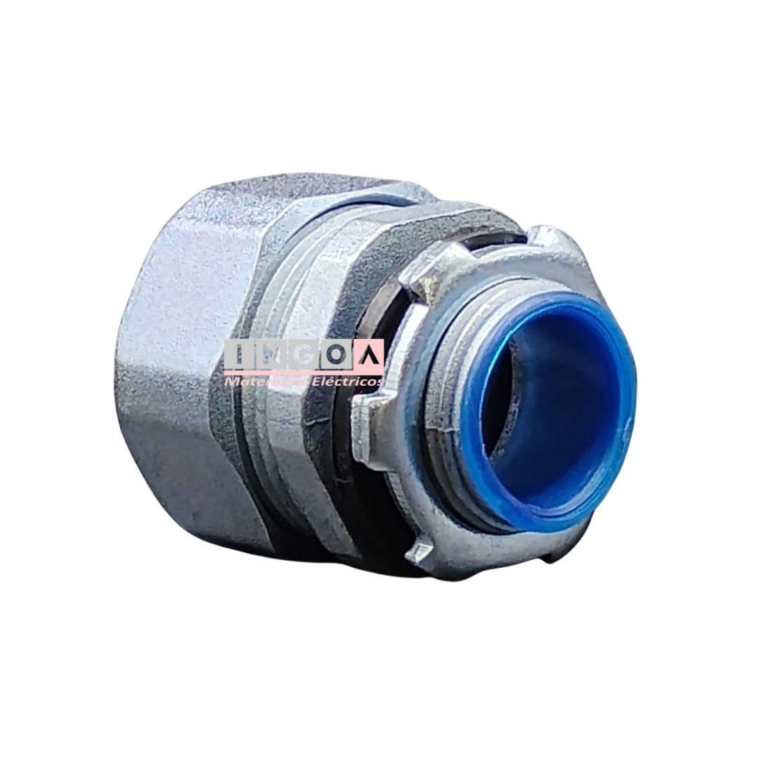 Conector Recto 20MM Para Tubo Flexible 4