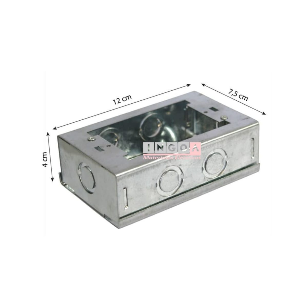 Caja Chuqui Metalica Pregalvanizada 118X76X40MM - Vista 5
