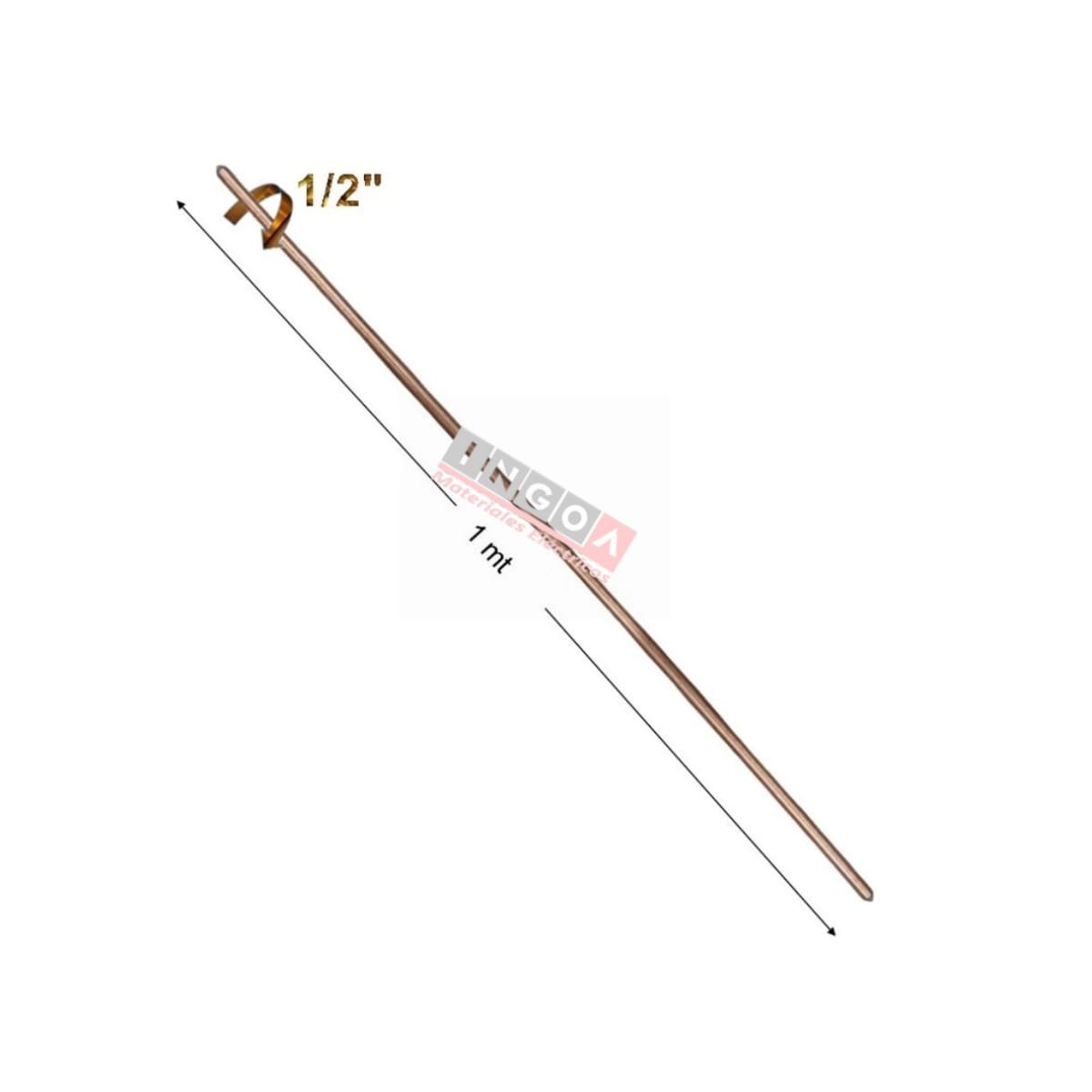 Barra Tierra 1/2'' (12mm) X 1.0Mt4