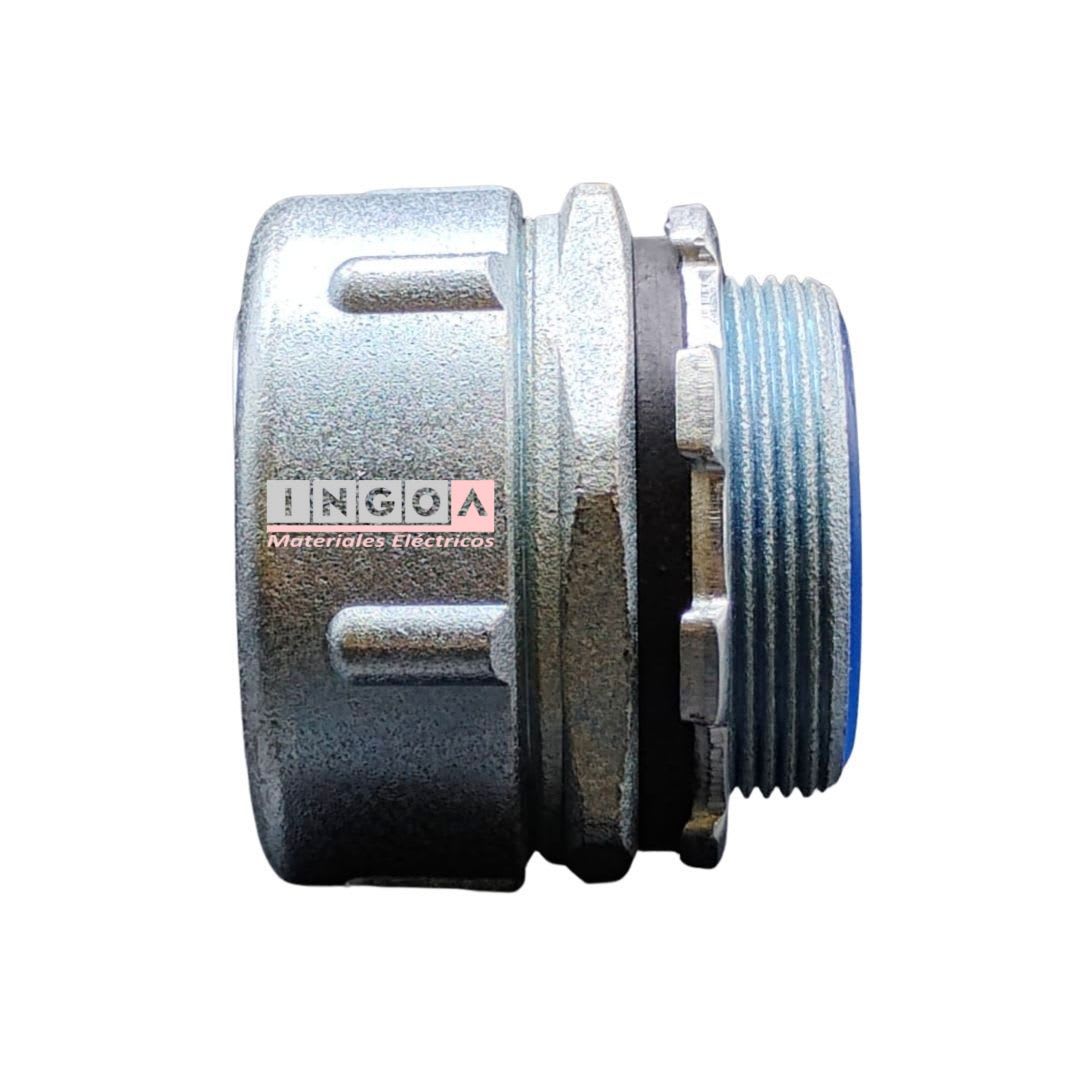 Conector Recto 40MM Para Tubo Flexible - Vista 3