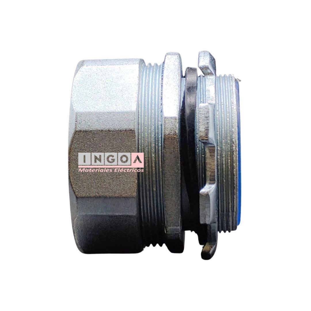 Conector Recto 50MM Para Tubo Flexible - Vista 3