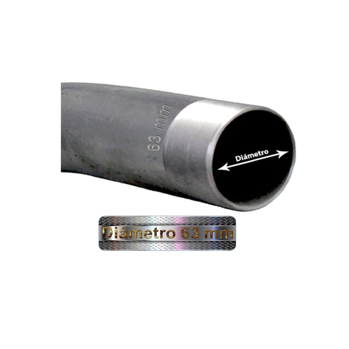 Curva Galvanizada ANSI C80.1 IMC Hilo 63mm 0