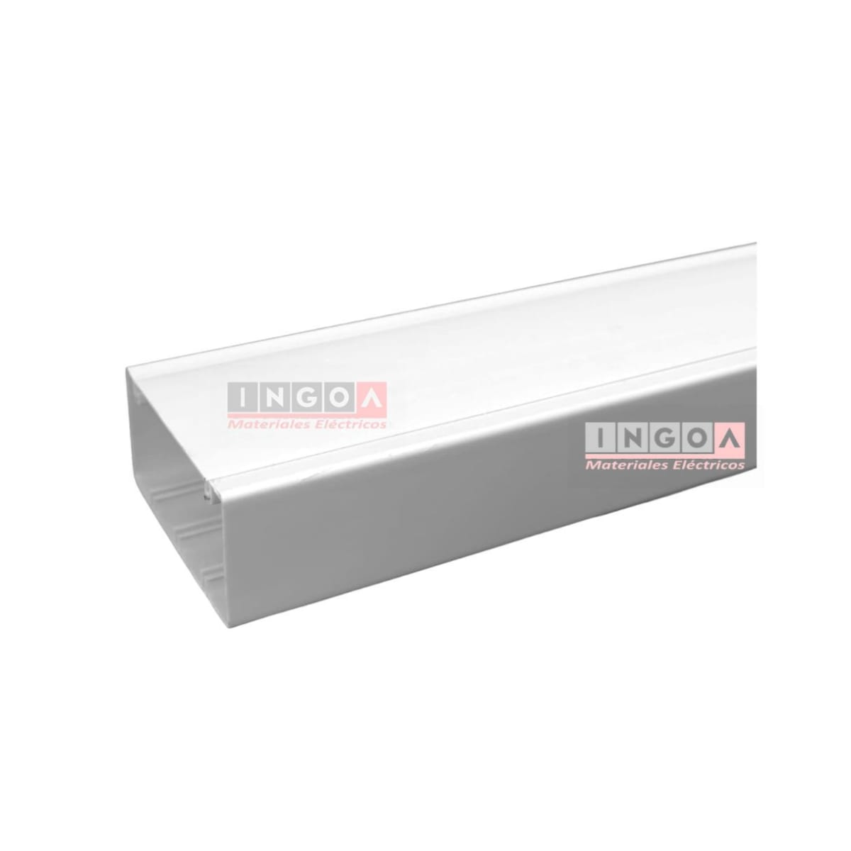 Canaleta PVC Blanca DLP 100X50MM X 2MTS Con Tapa - Vista 4
