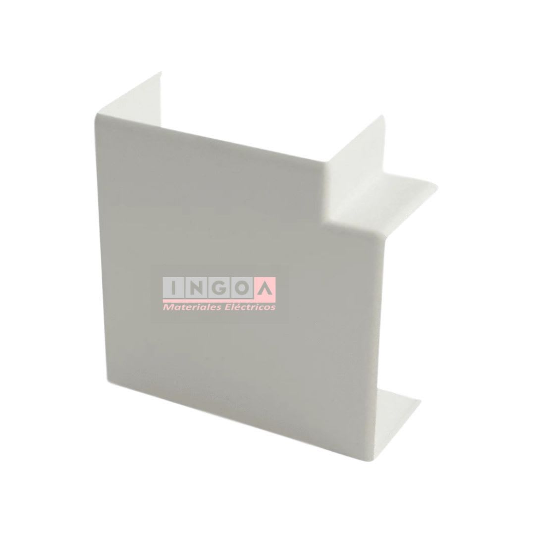 Angulo Plano 90° Para Canaleta PVC 100X50MM - Vista 2