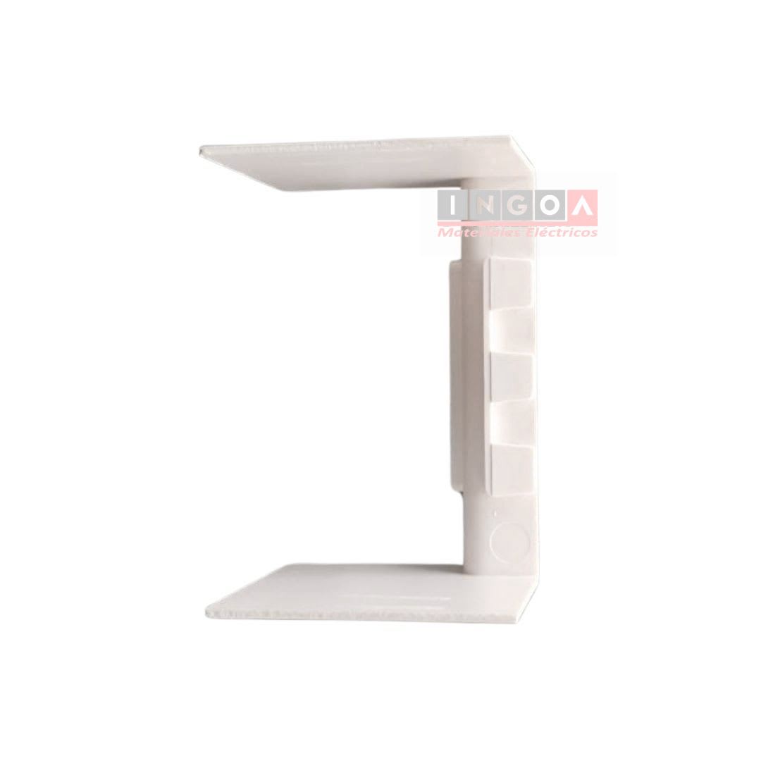 Angulo Interior Para Canaleta PVC 100X50MM - Vista 4