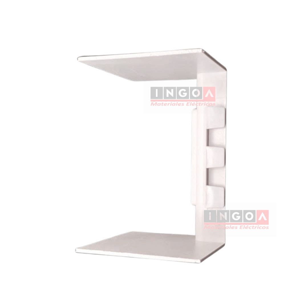 Angulo Interior Para Canaleta PVC 100X50MM - Vista 6