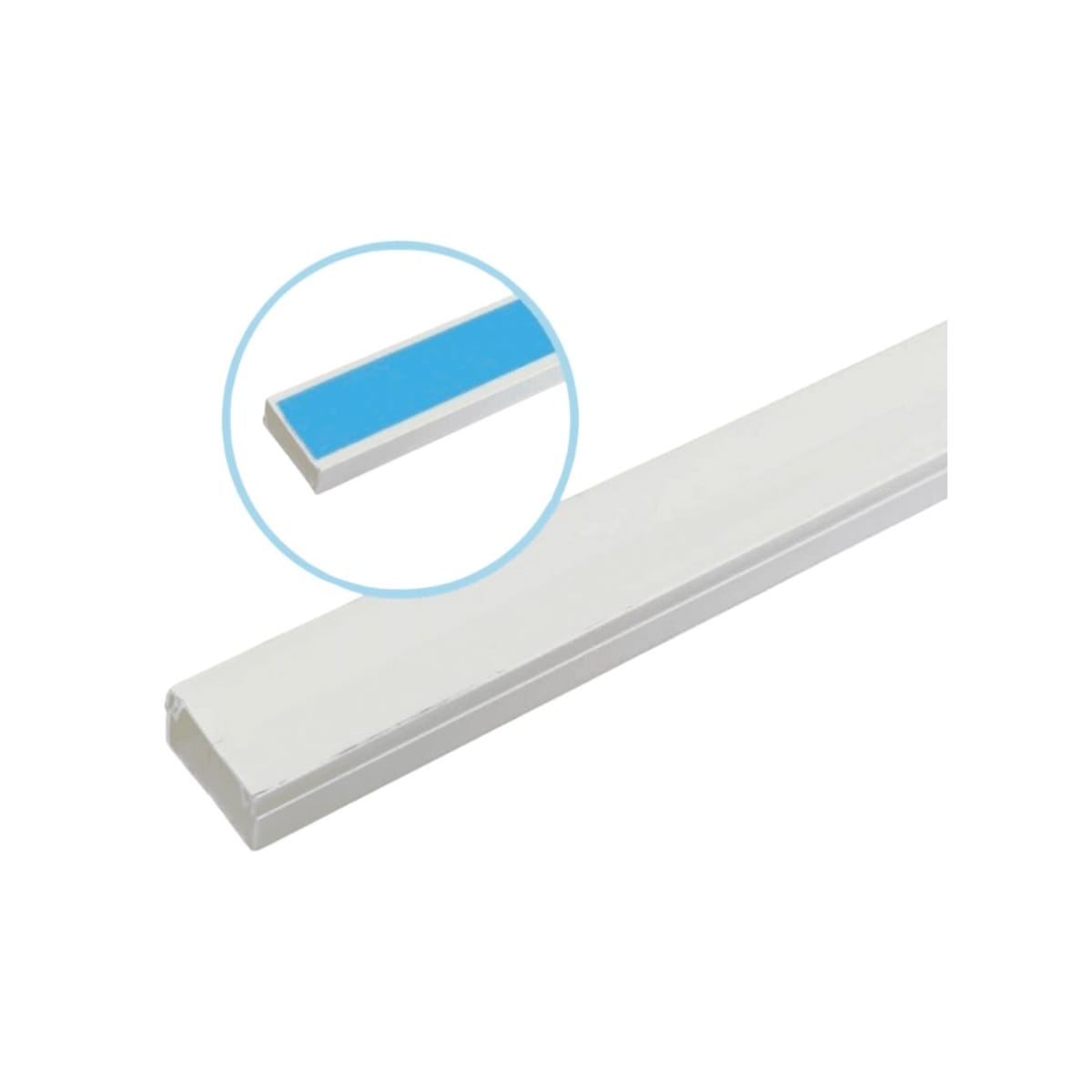 Canaleta PVC Blanca DLP 20X10MM X 2MTS Con Adhesivo - Imagen Principal