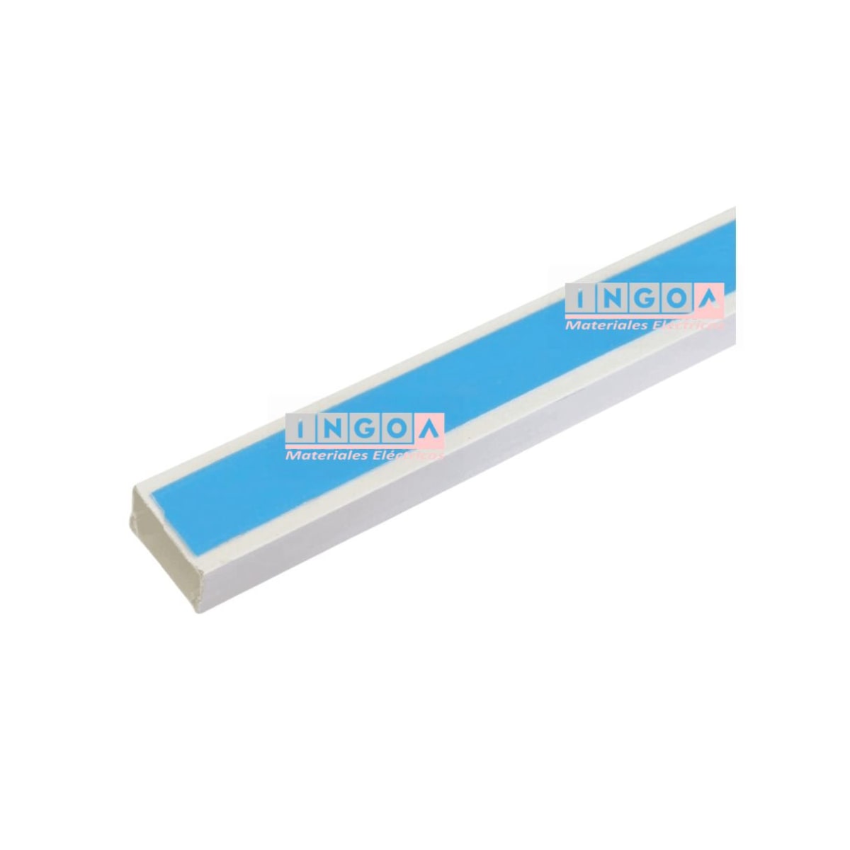 Canaleta PVC Blanca DLP 20X10MM X 2MTS Con Adhesivo - Vista 3