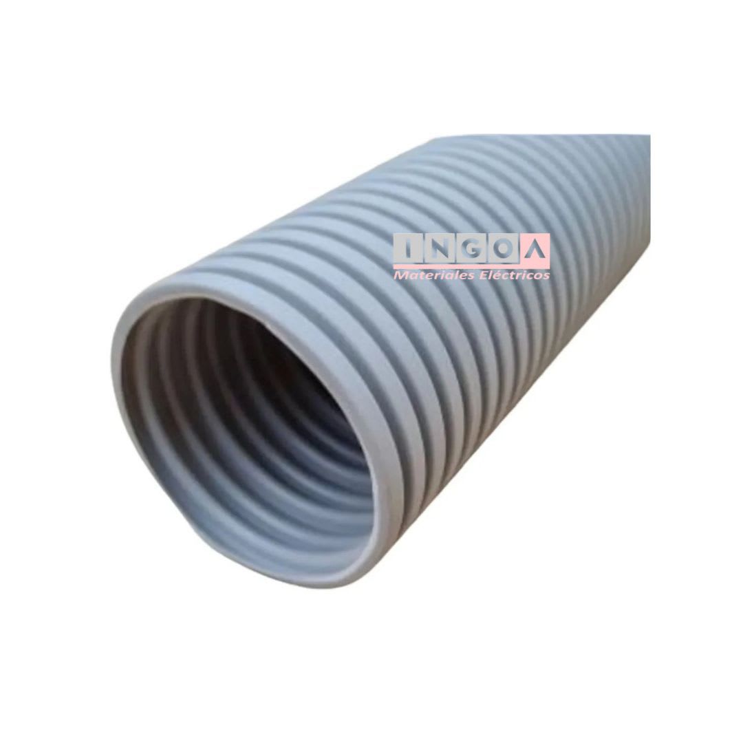 Tuberia Flexible Libre Halogeno 32mm Gris Rollo de 25 Mts5