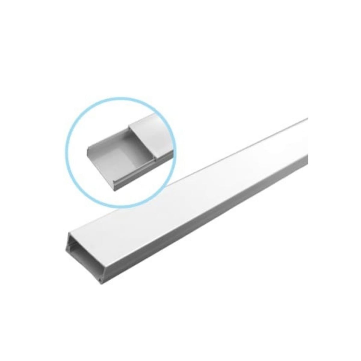 Canaleta PVC Blanca DLP 20X10MM X 2MTS Sin Adhesivo - Imagen Principal