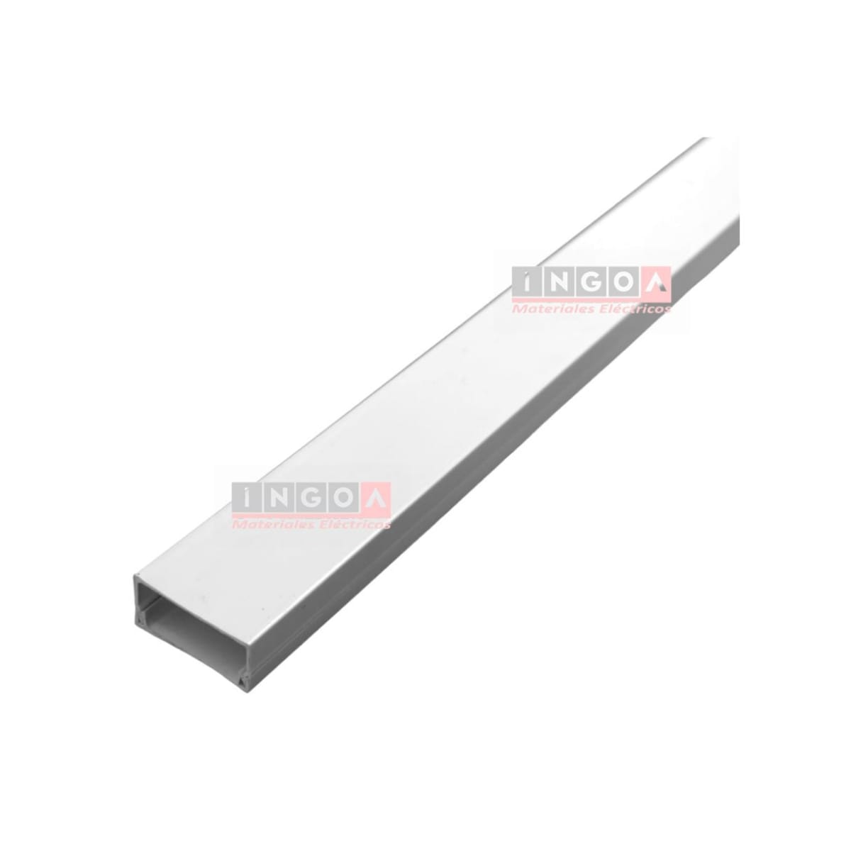 Canaleta PVC Blanca DLP 20X10MM X 2MTS Sin Adhesivo - Vista 2