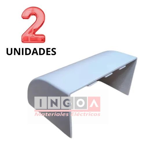 Tapa Final Para Canaleta PVC 100X50MM Terminación Curvada2