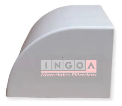 Tapa Final Para Canaleta PVC 100X50MM Terminación Curvada - Vista 4
