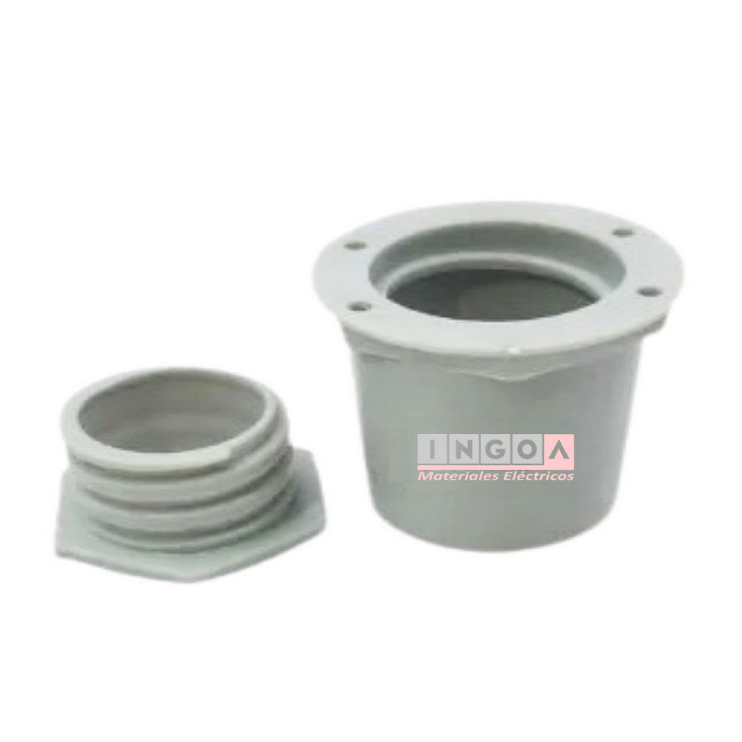 Salida de Caja Para Tuberia Libre Halogeno 32mm - Vista 3