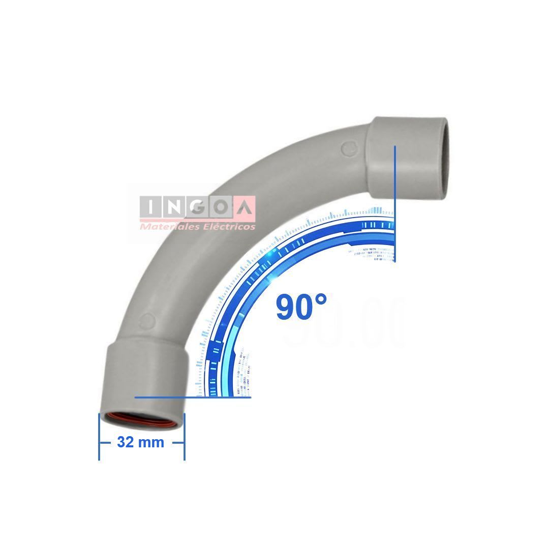 Curva Para Tuberia Libre Halogeno 32mm4