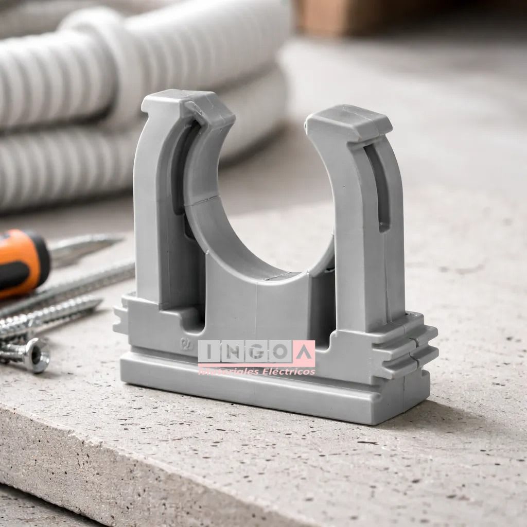 Abrazadera U Clip P/Tuberia Libre Halogeno 32mm4