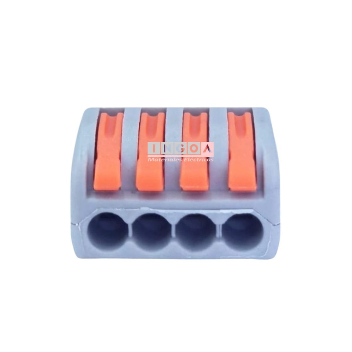 Conector Rapido Clip Wago 0.8-4mm2 32A 4 Vías (25un)4