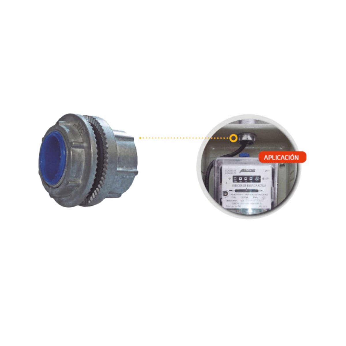 Terminal HUB P/Tuberia ANSI HEAVY DUTY IMC Hilo 25mm - Vista 8