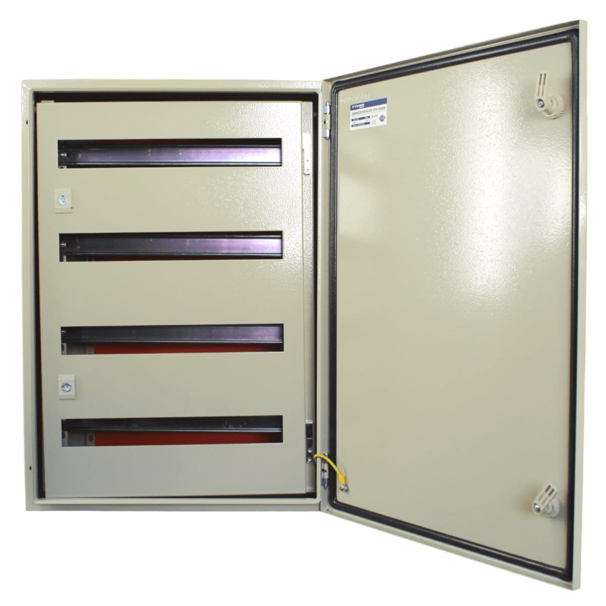 Gabinete Tablero Metalico 700x500x250 C/Chasis 80Mod IP65 Ral 7032 0