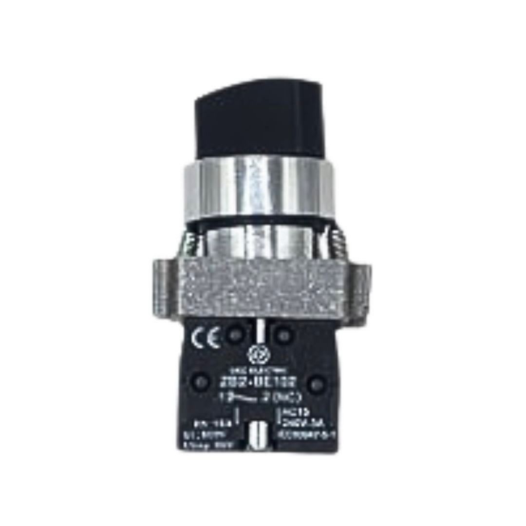 Selector Metálico 2 Posiciones 10A 1NO + 1NC 22MM 0