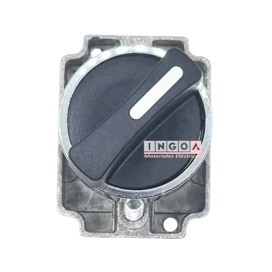 Selector Metálico 3 Posiciones 10A 1NO + 1NC 22MM5